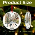 thumbnail image 2 of Crystal Glass Christmas Ornament Japan Christmas Ornament Round Glass Japan Trip Hanging Ornaments Xmas Tree Decor for Family Friends Lovers, 2 of 8