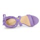 thumbnail image 4 of Sandalias Con Cordones Entrecruzadas De Tacones De Bloque Medio De Mujer Púrpura 41, 4 of 7