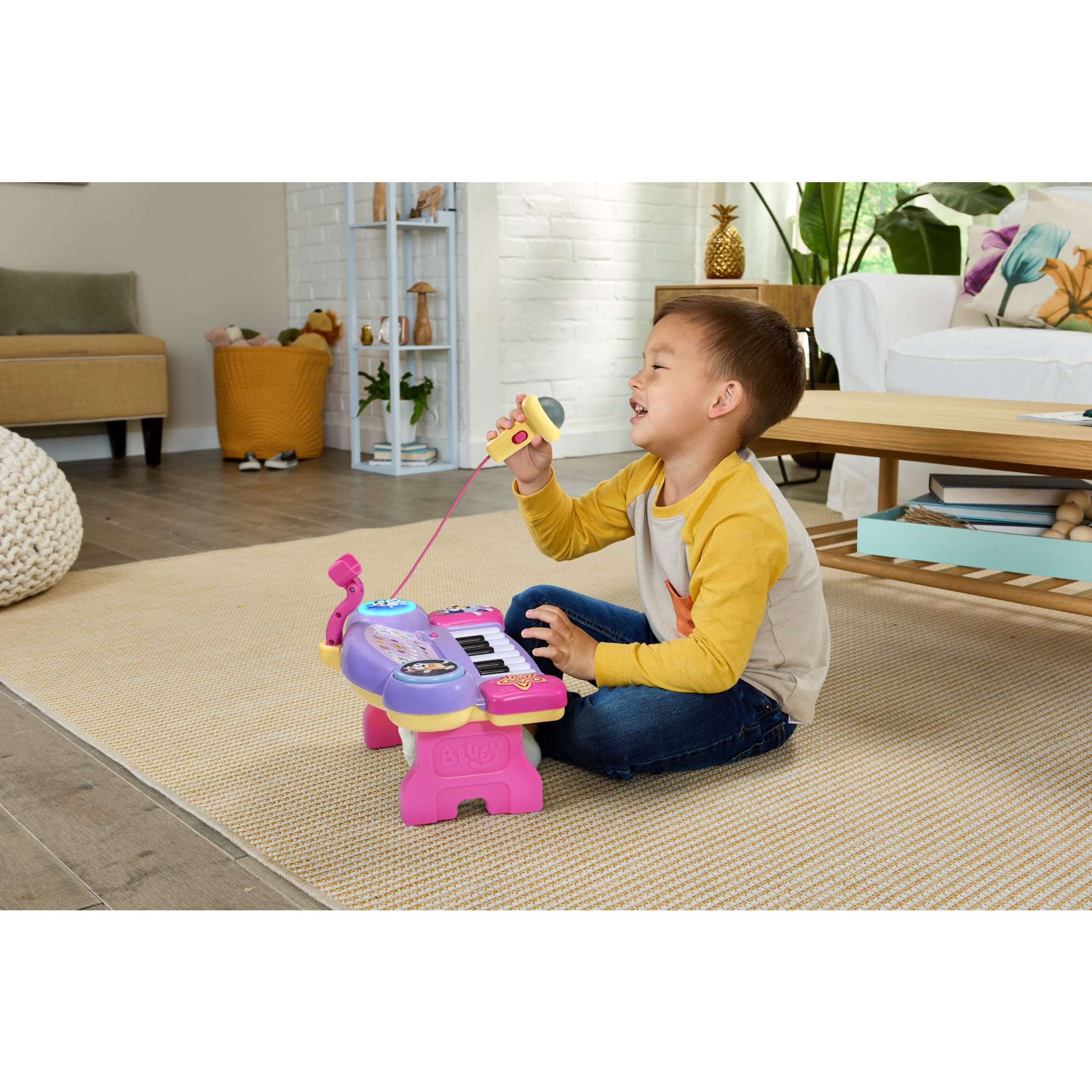 VTech Bluey Keyboard With Light-Up Keys and Musical Instruments