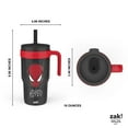thumbnail image 4 of Zak Designs 18oz Spiderman Kids Straw Handle Tumbler, Stainless Steel Vacuum Insulated Cruiser Tumbler with Silicone Straw Utilizing Leak-Proof Valve, Myles Morales, 4 of 10