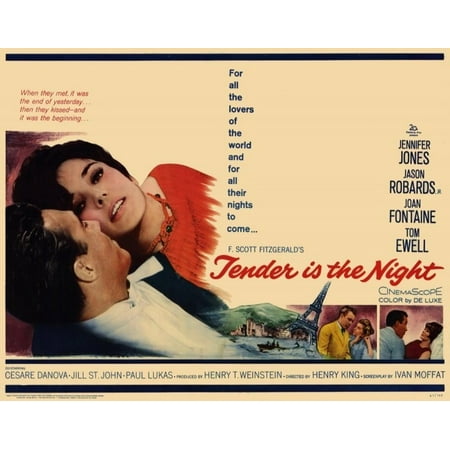 Tender Is the Night POSTER (22x28) (1962) (Half Sheet Style