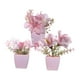 thumbnail image 4 of 3 piezas de flores falsas en macetas para decoración de mesa, adornos de plantas en macetas rosas falsas Estilo B, 4 of 9