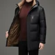 thumbnail image 4 of 2024 Chaqueta de plumón superior para hombre, sombrero desmontable de invierno, abrigo grueso de plumón de pato de moda informal, nuevo estilo, ropa cálida a prueba de frío, 4 of 5