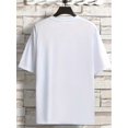 thumbnail image 2 of [Creative Letter Graphic Print Tee] Ultra-Soft Creative Letter Graphic Print T-Shirt - Comfort-Fit Crew Neck, Breathable, Moisture-Wicking, Casual Summer Tee, 2 of 5