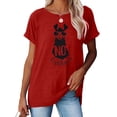 thumbnail image 2 of Sherrylily Women T Shirts Short Sleeve Summer Tops Printed Fit Tee Funny Shirts Casual, 2 of 4