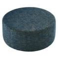 thumbnail image 3 of Callum Large 38" Round Woven Heathered Fabric Upholstered Ottoman, 3 of 7
