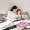 White Black Pink, variant on Erosebridal Girls Bags Perfume Bedding Sets Twin with Comforter,Chic Books Floral Duvet Insert,White Geometry Lines Comforter Sets Twin Size,Microfiber Bedroom Decorative Reversible,2pcs