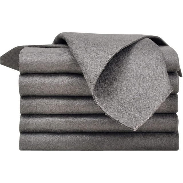 Thickened Magic Cleaning Cloth, Ksndurn 5PCS Reuseable Streak Free Magic Microfiber Cleaning Cloths Ultra-Absorbent Multipurpose Cloths - for Cleaning Glass, Windows, Cars, Kitchenware and Furniture