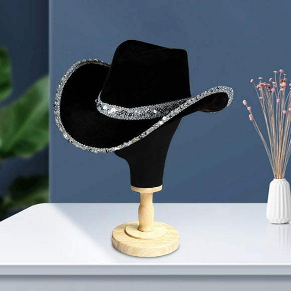 Sombrero de vaquero Fernando para mujer ESTILO occidental lentejuelas para el sol
