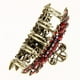 thumbnail image 3 of Pinza de pelo grande Hugo de metal para mujer con cristal rojo, 3 of 4