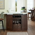 thumbnail image 6 of Furniture of America Layfield Wood Multi-Storage Buffet in Vintage Walnut, 6 of 9