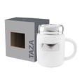 thumbnail image 5 of Taza cerámica tarro con placa metálica -ilma blanco 7.5 x 12, 5 of 5