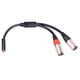 thumbnail image 5 of Cable Adaptador Mini Jack Estéreo Hembra De 3,5 Mm A Macho Xlr A 2 Machos Xlr En Y, 5 of 8