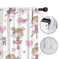thumbnail image 4 of Blackout Kids Curtains,Ballet Princess Heart Pattern Childrens Insulated Curtains Set Of 2,Bedroom Essentials,Toddler Room Decor 52"x63", 4 of 5