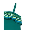 thumbnail image 2 of Wonder Nation Toddler Girl Ric- Rac Ruffle One- Piece Swimsuit, Sizes 12M-5T, 2 of 3
