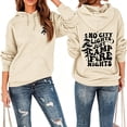 thumbnail image 2 of Puliio Womens Oversized Tree Letter Print Pullover Hoodies Casual Long Sleeve Hooded Sweatshirts with Pockets, 2 of 4