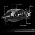 thumbnail image 2 of NUVISION for 10-12 Lexus Rx350 OE Style Black Housing Clear Corner Projector Headlights, 2 of 8