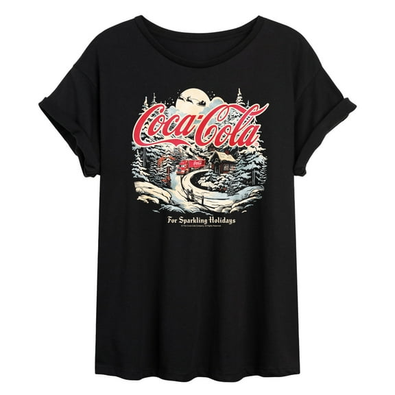 Coca-Cola - Deliver Holiday Cheer - Women's Oversized Graphic T-Shirt