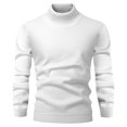 thumbnail image 2 of Men's Turtleneck Sweater Long Sleeve Ribbed Knit Pullover Slim Fit Casual Top, 2 of 5