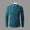 Blue, variant on Daiosportswear Men's Long-Sleeved Shirt Double Collar Business Solid Casual Slim Long-Sleeved Shirt Red XL(XL)