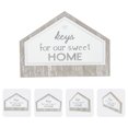 thumbnail image 3 of 1PC Wooden Key Hanger Household Wooden Sign Key Hook Wall Hanging Hook, 3 of 8