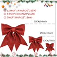 thumbnail image 7 of 6pcs Shiny Bow Christmas Glitter Twist Tie Bows for Decoration Gift Box Wrapping, Christams Baskets Decor, Wedding Birthday Festival Party Decoration (5x5Inch), 7 of 7
