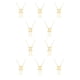 thumbnail image 2 of sweethay Ins Twelve Zodiac Sign Amistad Collar Ins Personalidad cómoda Colgante a prueba de herrumbre Accesorio de moda Géminis oro Type1 NO1, 2 of 6