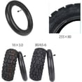 thumbnail image 2 of 80/65-6 10X2.5 Inner Tube Replacement 10 Inch 255X80 Tire Tire With Elbow Valve Thickened Widened, 2 of 6