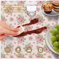 thumbnail image 6 of Pioneer Flower Floral Print Pattern Round Tablecloth 60 X 60 Inch, Wrinkle Resistant Wipeable Table Cloth for Kitchen Dining Picnic Patio Party, 6 of 6
