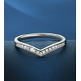 thumbnail image 4 of MomentWish Wedding Band, Moissanite Engagement Ring for Women 925 Sterling Silver Simulated Diamond Promise Ring-Size7, 4 of 7