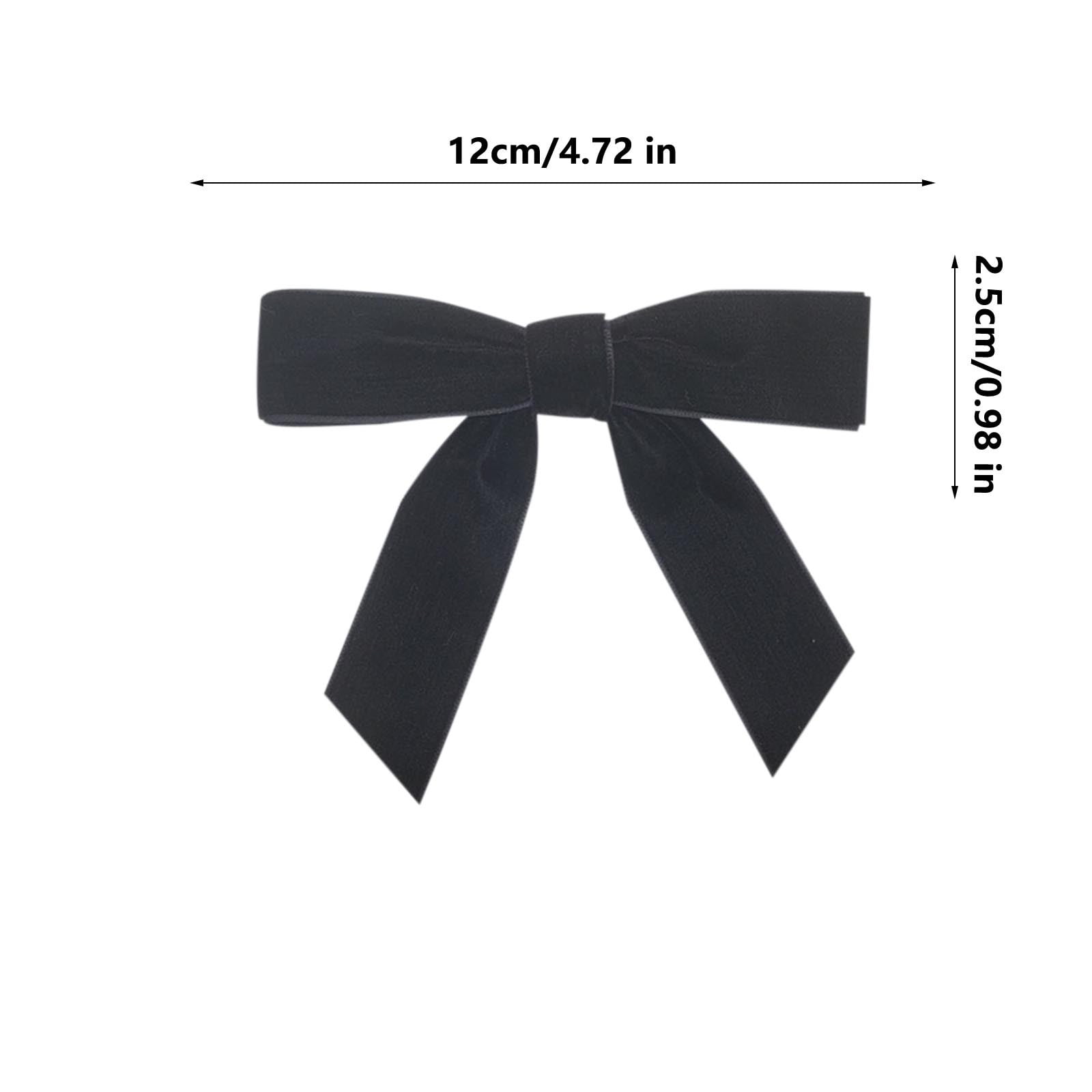 Velvet 4.7" Christmas Bows for Tree, Premade Bows for Wreaths Twist Tie Bows for Gift Wrapping, Winter Decor, Thanksgiving, Halloween, Xmas, Wedding Decor - 12 PCs