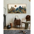 thumbnail image 2 of SHENIFY Set Sunrise Pine Tree Forest Nature Scenry Landscape Mountain Wall Art 20x40in Natural Framed Farmhouse Rustic Modern Art Decorative for Living Room Bedroom ﻿, 2 of 5