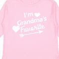 thumbnail image 4 of Inktastic I'm Grandma's Favorite with Arrow and Hearts Boys or Girls Long Sleeve Toddler T-Shirt, 4 of 5
