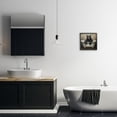 thumbnail image 3 of Stupell Industries Rustic Lodge Black Bear Bath Time Black Framed Giclee Art, 12 x 12, by Tina LeCour, 3 of 8