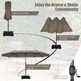 thumbnail image 6 of Costway 15' Coffee Market Patio Umbrellas, Crank Lift, 6 of 9
