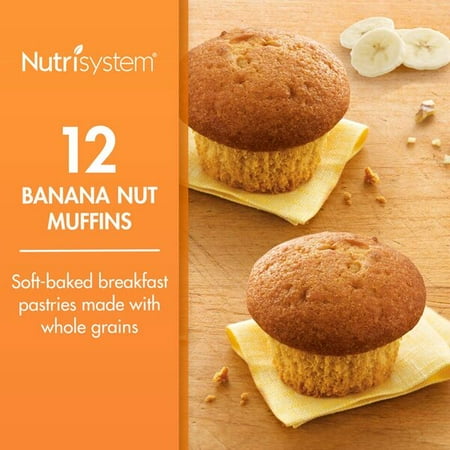 Diet Banana - Nutrisystem Morning Mindset Banana Nut Muffins, 2 Oz, 12 Ct