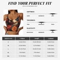 thumbnail image 4 of Bixox Women's Vintage Colorful Flower French Bulldog Pattern Fitness Navel Tank Top U-Back Yoga Tank Top Sweatshirt Sports Bra, 4 of 5