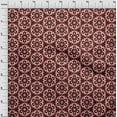 thumbnail image 4 of oneOone Viscose Jersey Maroon Fabric Florals Sewing Material Print Fabric By The Yard 60 Inch Wide, 4 of 7