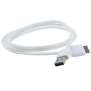 PwrON White USB 3.0 Data Cable Replacement for Western Digital Elements Hard Drive WDBWLG0050HBK
