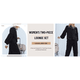 thumbnail image 5 of 2 Piece Lounge Set for Women Relaxed Long Sleeve Tee Mid Rise Jogger Workout Outfits Matching Track Suits, 5 of 7