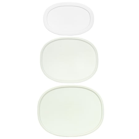 

Corningware (1) F-2-PC (1) F-15-PC and (1) F-15-PC French White Plastic Replacement Lids