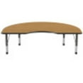 thumbnail image 3 of ECR4Kids 48in x 72in Kidney Everyday T-Mold Adjustable Activity Table Oak/Black - Chunky Leg, 3 of 3