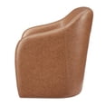 thumbnail image 5 of NPD Furniture Zella Faux Leather Accent Arm Chair in Vintage Cider, 5 of 12