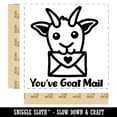 thumbnail image 2 of You've Got Goat Mail Self-Inking Rubber Stamp Ink Stamper - Blue Ink - Large 1-1/2 Inch, 2 of 7