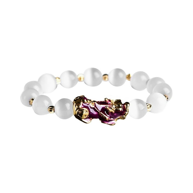 Pulseras Feng Shui Moda Durable Exquisita Artesanía Regalo del Día de San Valentín El violeta se vuelve rojo Yuyangstore Pulseras de cuentas