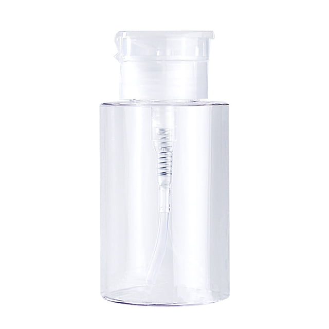 Flacon Presse Démaquillant Récipient de Stockage Démaquillant Cosmétique Flacon Presse Démaquillant Fluide Plastique Flacon Presse, Transparent, 150ml