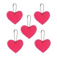 thumbnail image 2 of Agiferg 5 Pcs Pendentif Réfléchissant Sécurité Extérieure Pendentif Réfléchissant en Forme de Cœur Réfléchissant Adapté pour Sac à Dos Vélo Marche Course, 2 of 2