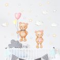 thumbnail image 4 of BEMS-1 pieza de dibujos animados oso amor globos nubes estrellas habitación, 4 of 5