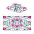 thumbnail image 2 of 3 Piece Bath Towels Set Bath Towel, Hand Towel and Face Towel for Bathroom, Gym, Hotel Elegant Shapes with Flowers, 2 of 8