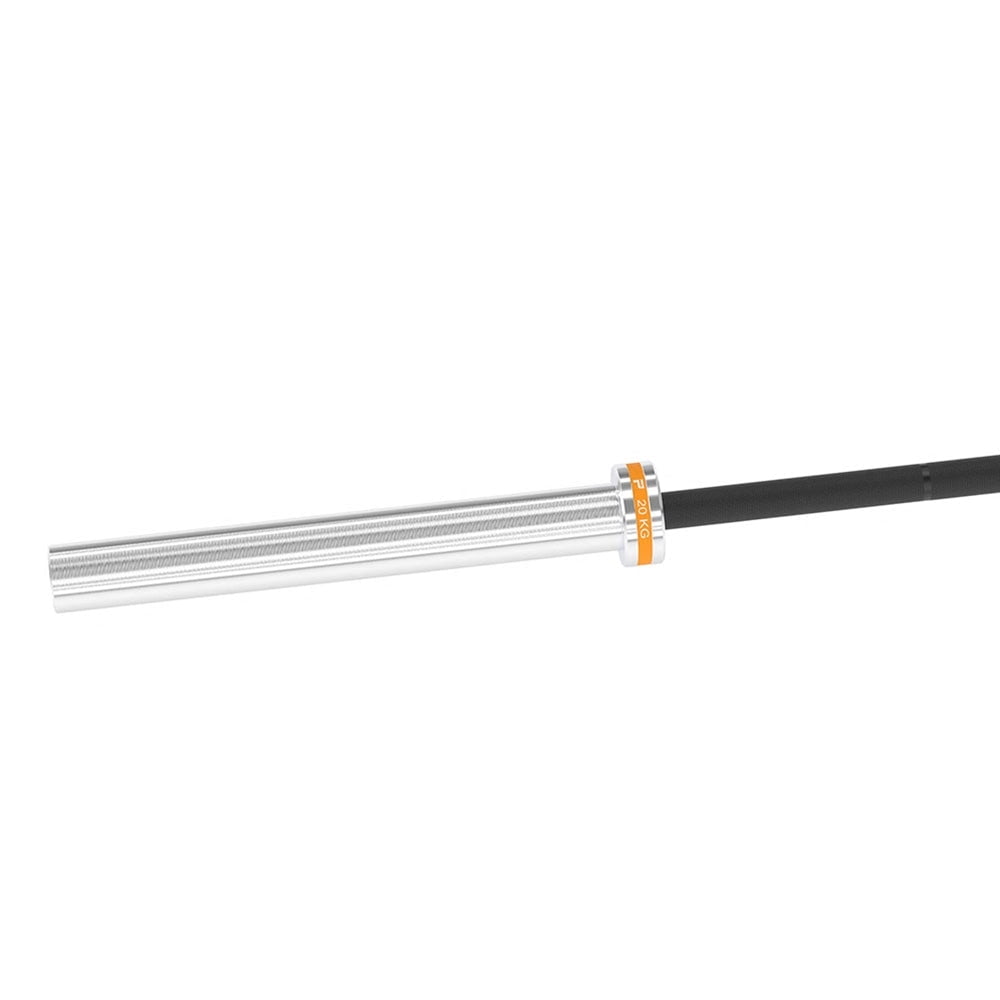 Power Systems 20kg Men’s Hybrid Olympic Barbell, 86" Black Zinc & Stainless Steel Weight Bar